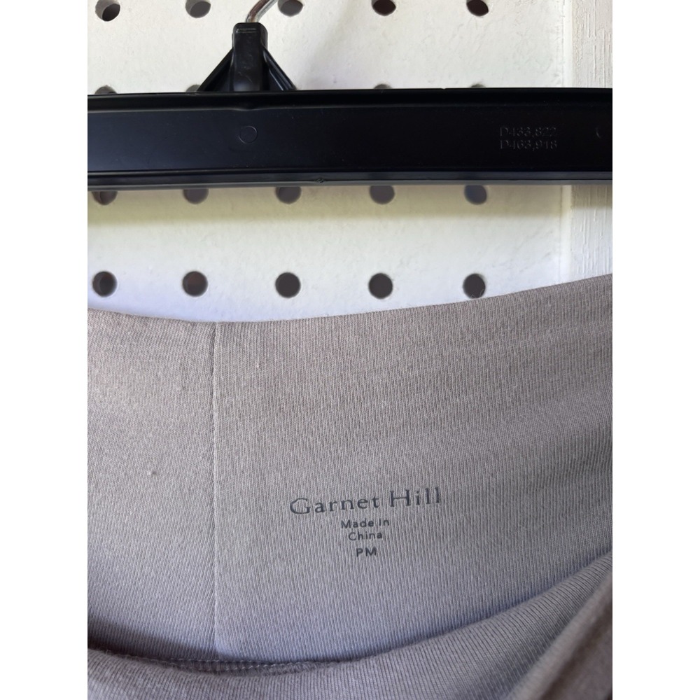 Garnet Hill Favorite Maxi Skirt Cotton Modal Pocket Gray Womens PM - Picture 4 of 7